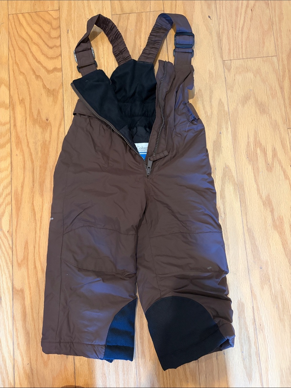 Columbia Kids Brown Insulated Snow Overalls